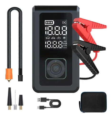 Arrancador y Compresor Portátil 5 en 1 / 15 000 mAh