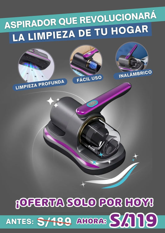 Aspiradora Portátil de Colchón Pro + Esterilización UV