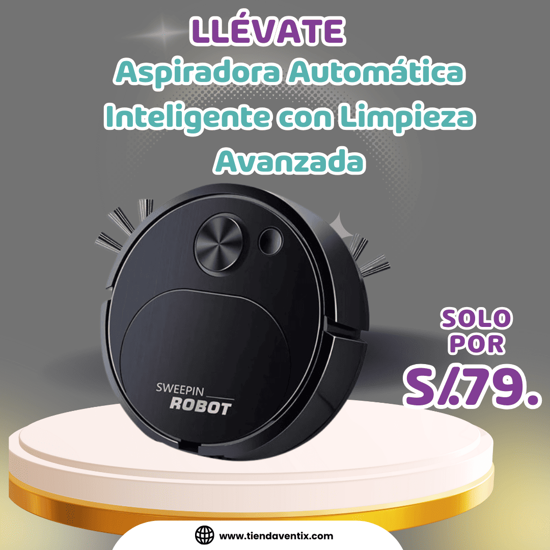 Aspiradora Automática Inteligente con Limpieza Avanzada
