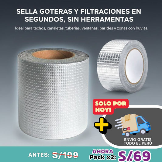 Pack x2 Cinta Impermeable UltraSeal – Selladora para Fugas, Tuberías y Reparaciones