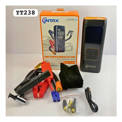 Arrancador Portátil 5 en 1 – 15 000 mAh - Con Inflador 150 PSI + Power Bank + Linterna LED + Display Digital / 15 000 mAh