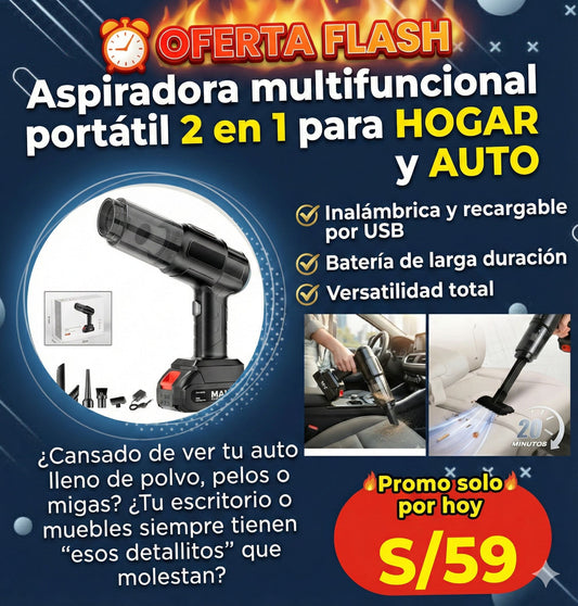 Aspiradora Inalámbrica Portátil para Automóvil